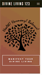 Mobile Screenshot of divineliving123.com
